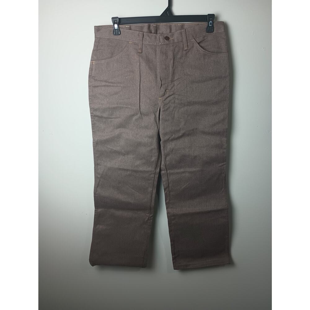 Vintage Maverick Brown Demin Jeans Flare Leg Men's Size 36 S Cotton NWT 70s 80s